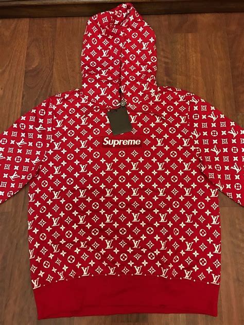 louis vuitton supreme hoodie box logo|authentic louis vuitton supreme hoodie.